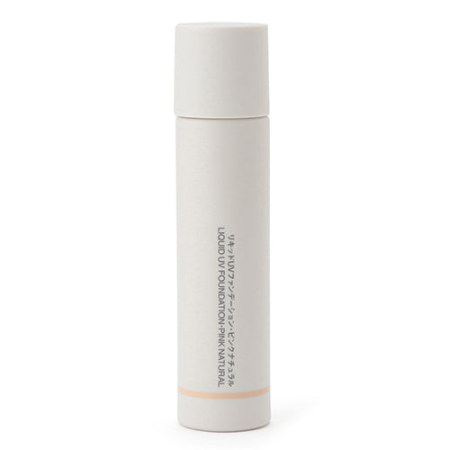 Muji Liquid UV Foundation SPF27/PA++ -30ml - Pink Natural - Harajuku Culture Japan - Japanease Products Store Beauty and Stationery