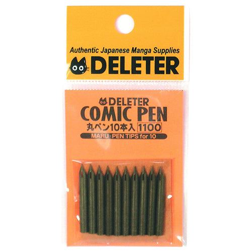 Deleter Manga Comic Pen Nib Maru Pen 10pc - Harajuku Culture Japan - Japanease Products Store Beauty and Stationery