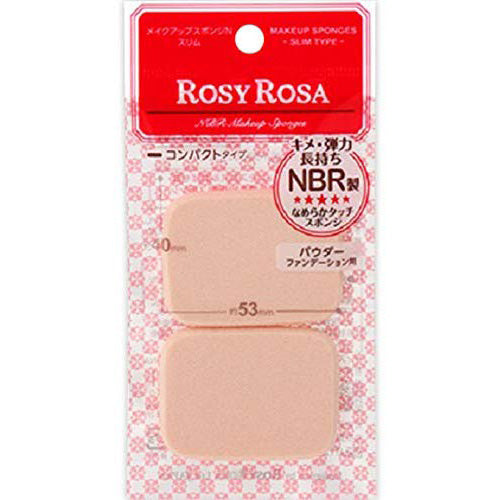 Rosy Rosa Makeup Sponge N - Slim - 2P - Harajuku Culture Japan - Japanease Products Store Beauty and Stationery