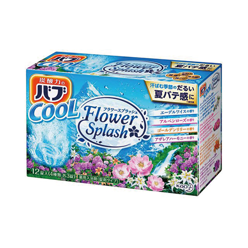 Kao Babu Cool Bath Bomb Flower Splash Set - 12pc - Harajuku Culture Japan - Japanease Products Store Beauty and Stationery