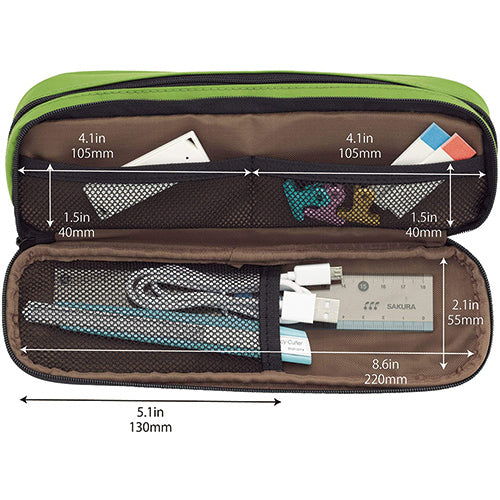 Lihit Lab. A-7557 Pen Case 2way-type Double-size - Harajuku Culture Japan - Japanease Products Store Beauty and Stationery