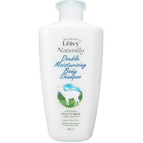 Leivy Naturally Doble Moistursing Body Shampoo 500ml - Goat's Milk & Milk Protein - Harajuku Culture Japan - Japanease Products Store Beauty and Stationery
