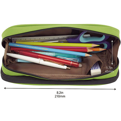 Lihit Lab. A-7557 Pen Case 2way-type Double-size - Harajuku Culture Japan - Japanease Products Store Beauty and Stationery