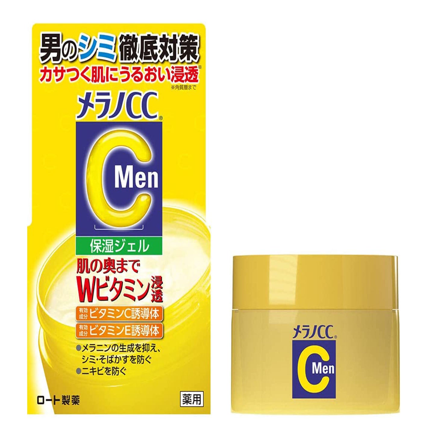 Rohto Melano CC Men Medicinal Stain Measures Whitnig Gel 100g - Harajuku Culture Japan - Japanease Products Store Beauty and Stationery