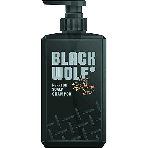BLACK WOLF Refresh Scalp Shampoo - 380ml - Harajuku Culture Japan - Japanease Products Store Beauty and Stationery