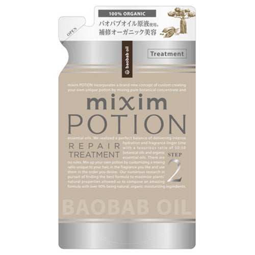 Mixim Potion Baobab Oil Step2 Peapair Hair Treatment Refill 350g - Iran Iran Essential Oil Scent - Harajuku Culture Japan - Japanease Products Store Beauty and Stationery