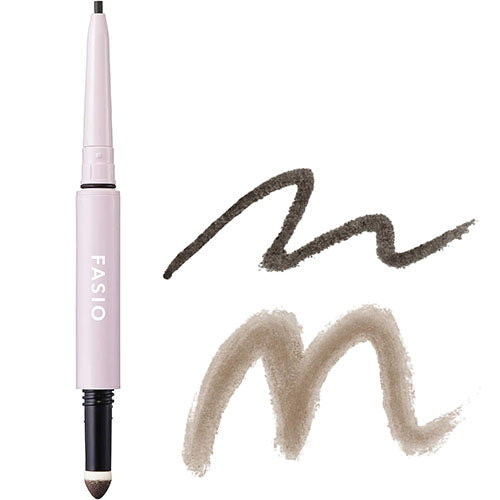 Kose Fasio Pencil & Powder Eyebrow 0.4g - Gray - Harajuku Culture Japan - Japanease Products Store Beauty and Stationery
