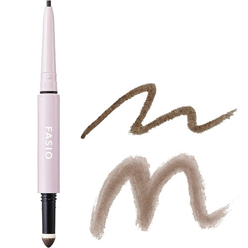 Kose Fasio Pencil & Powder Eyebrow 0.4g - Brown - Harajuku Culture Japan - Japanease Products Store Beauty and Stationery