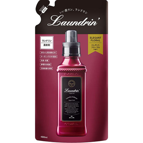 Laundrin Fabric Softener 480ml Refill - Elegant Floral - Harajuku Culture Japan - Japanease Products Store Beauty and Stationery
