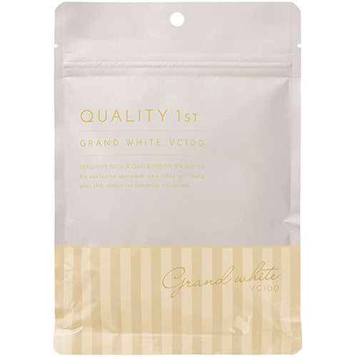 Quality First Grand White VC100 Faicial Sheet Mask - 7pcs - Harajuku Culture Japan - Japanease Products Store Beauty and Stationery