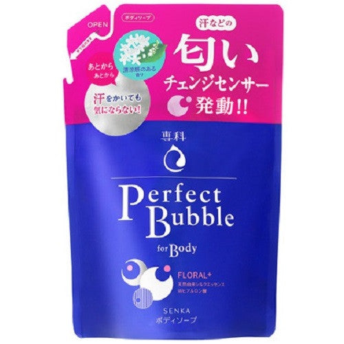 Shiseido Senka Perfect Bubble For Body Floral Plus N  350ml  Refill - Harajuku Culture Japan - Japanease Products Store Beauty and Stationery