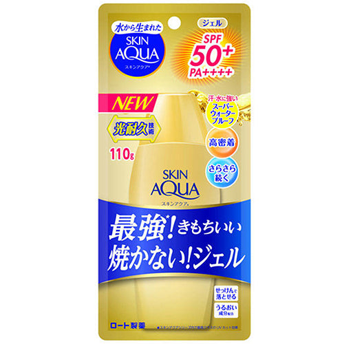 Skin Aqua Rohto Newer Model Super Moisture Gel 110g - Gold - SPF50+/PA++++ - Harajuku Culture Japan - Japanease Products Store Beauty and Stationery