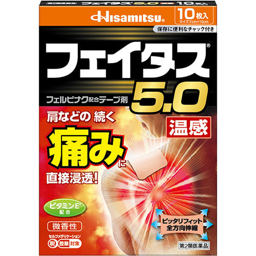 Feitas Pain Relief Patche 5.0 Hot - 7cmx10cm - Harajuku Culture Japan - Japanease Products Store Beauty and Stationery