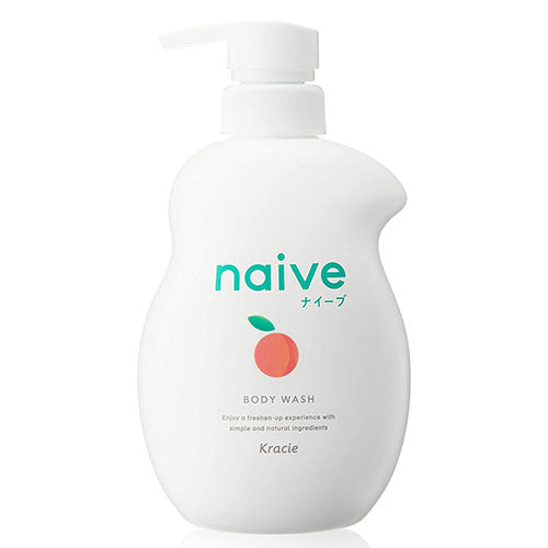Naive Body Soap Liquid Type With Peach Leaf Extract - 530ml - Harajuku Culture Japan - Japanease Products Store Beauty and Stationery