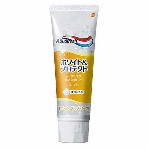 Aquafresh White & Protect Toothpaste - 140g - Fresh Grapefruit - Harajuku Culture Japan - Japanease Products Store Beauty and Stationery