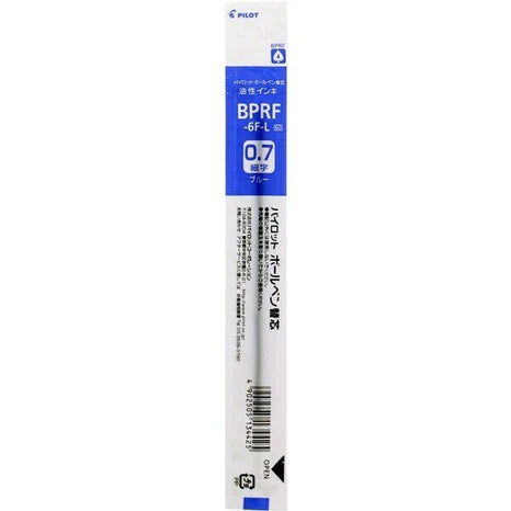 Pilot Ballpoint Pen Refill - BPRF-6F-B/R/L/G (0.7mm) - For Cap & Retractable Type - Harajuku Culture Japan - Japanease Products Store Beauty and Stationery