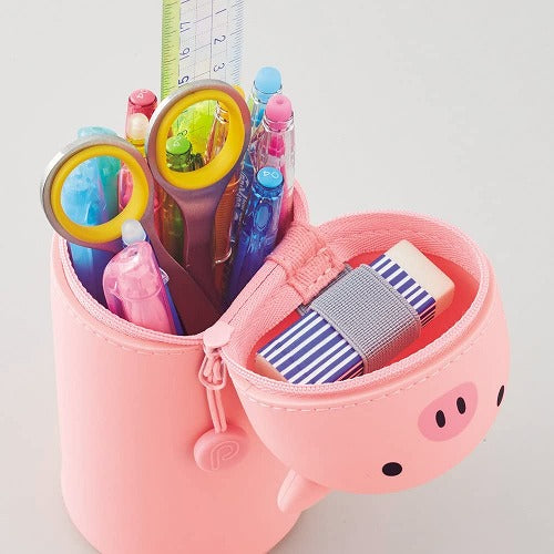 Lihit Lab. A-7714 Stand Pen Case Animal-type Big-size - Harajuku Culture Japan - Japanease Products Store Beauty and Stationery