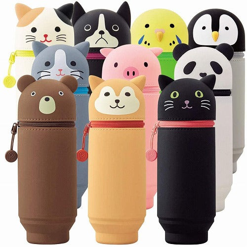 Lihit Lab. A-7714 Stand Pen Case Animal-type Big-size - Harajuku Culture Japan - Japanease Products Store Beauty and Stationery