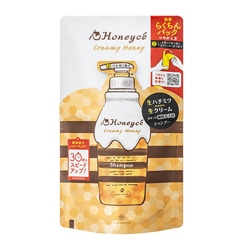 Honeyce Creamy Honey Hair Shampoo 400ml - Refill - Harajuku Culture Japan - Japanease Products Store Beauty and Stationery