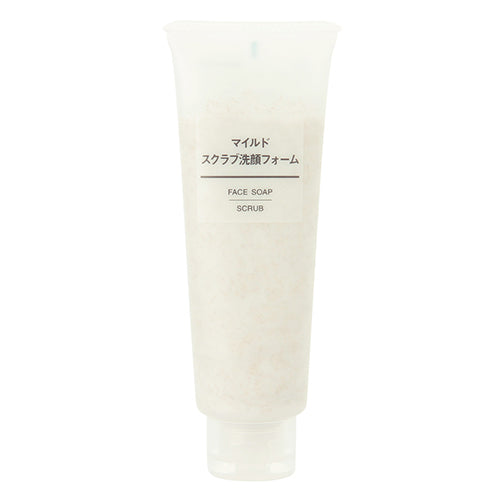 Muji Mild Scrab Face Wash Form - 120g - Harajuku Culture Japan - Japanease Products Store Beauty and Stationery