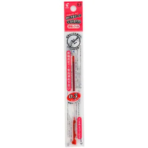 Pilot Gel Ballpoint Pen Refill Hi Tec C Coleto - 0.3mm - Harajuku Culture Japan - Japanease Products Store Beauty and Stationery