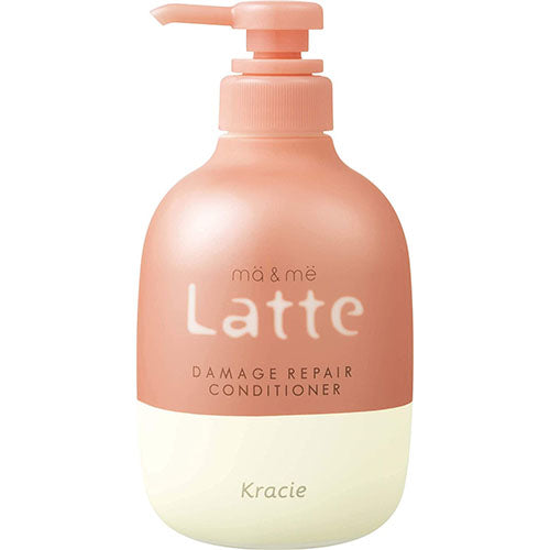 Ma & Me Latte Premium W Milk Protein Blend Damage Repair Conditioner Pump - 490ml - Harajuku Culture Japan - Japanease Products Store Beauty and Stationery