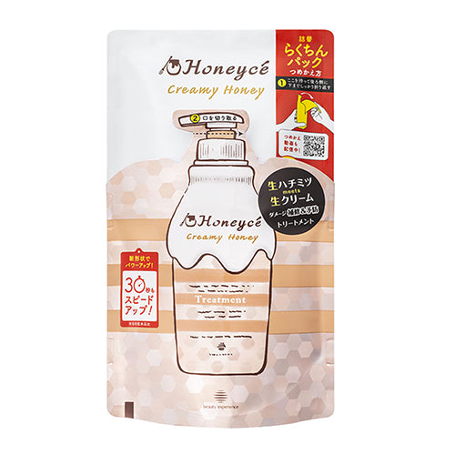 Honeyce Creamy Honey Hair Treatment 470ml - Refill - Harajuku Culture Japan - Japanease Products Store Beauty and Stationery