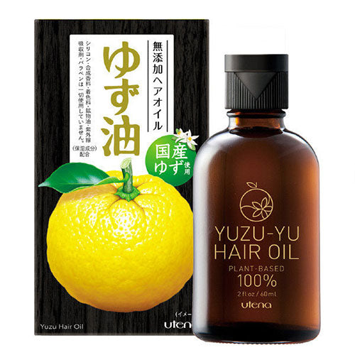 Utena Yuzu-Yu Additive Free Hair Oil - 60ml - Harajuku Culture Japan - Japanease Products Store Beauty and Stationery