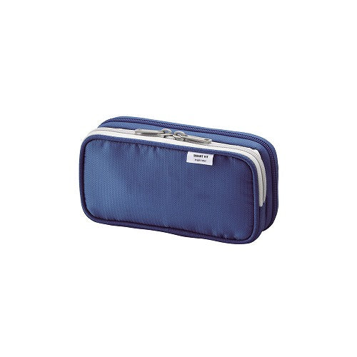 Lihit Lab. A-7660 Smart Fit Bright Label Double Pen Case - Harajuku Culture Japan - Japanease Products Store Beauty and Stationery