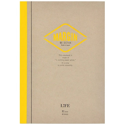 LIFE Margin Note B5 - Harajuku Culture Japan - Japanease Products Store Beauty and Stationery