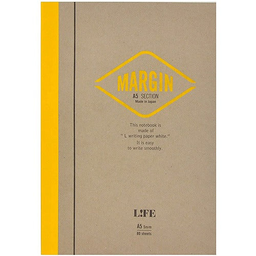 LIFE Margin Note A5 - Harajuku Culture Japan - Japanease Products Store Beauty and Stationery