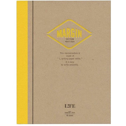 LIFE Margin Note Semi-B7 - Harajuku Culture Japan - Japanease Products Store Beauty and Stationery
