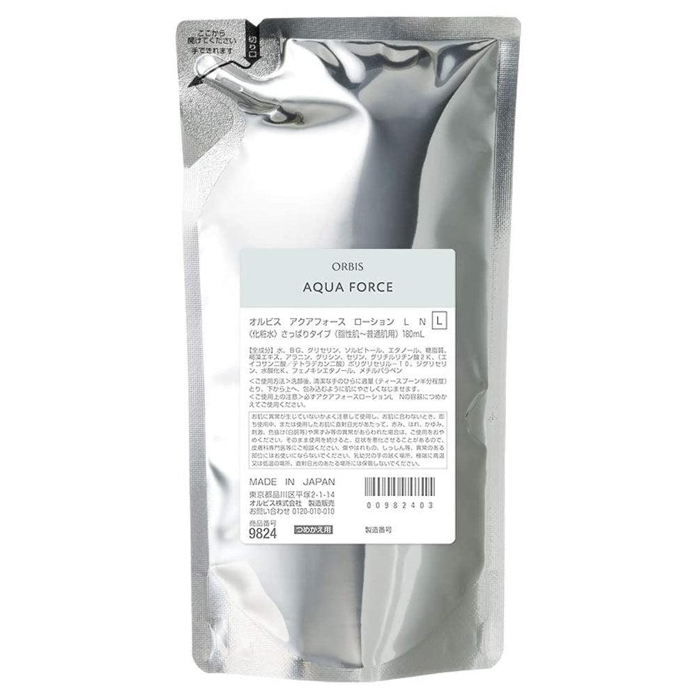 Orbis Aqua Force Series Skin Lotion Refill 180ml - Light - Harajuku Culture Japan - Japanease Products Store Beauty and Stationery