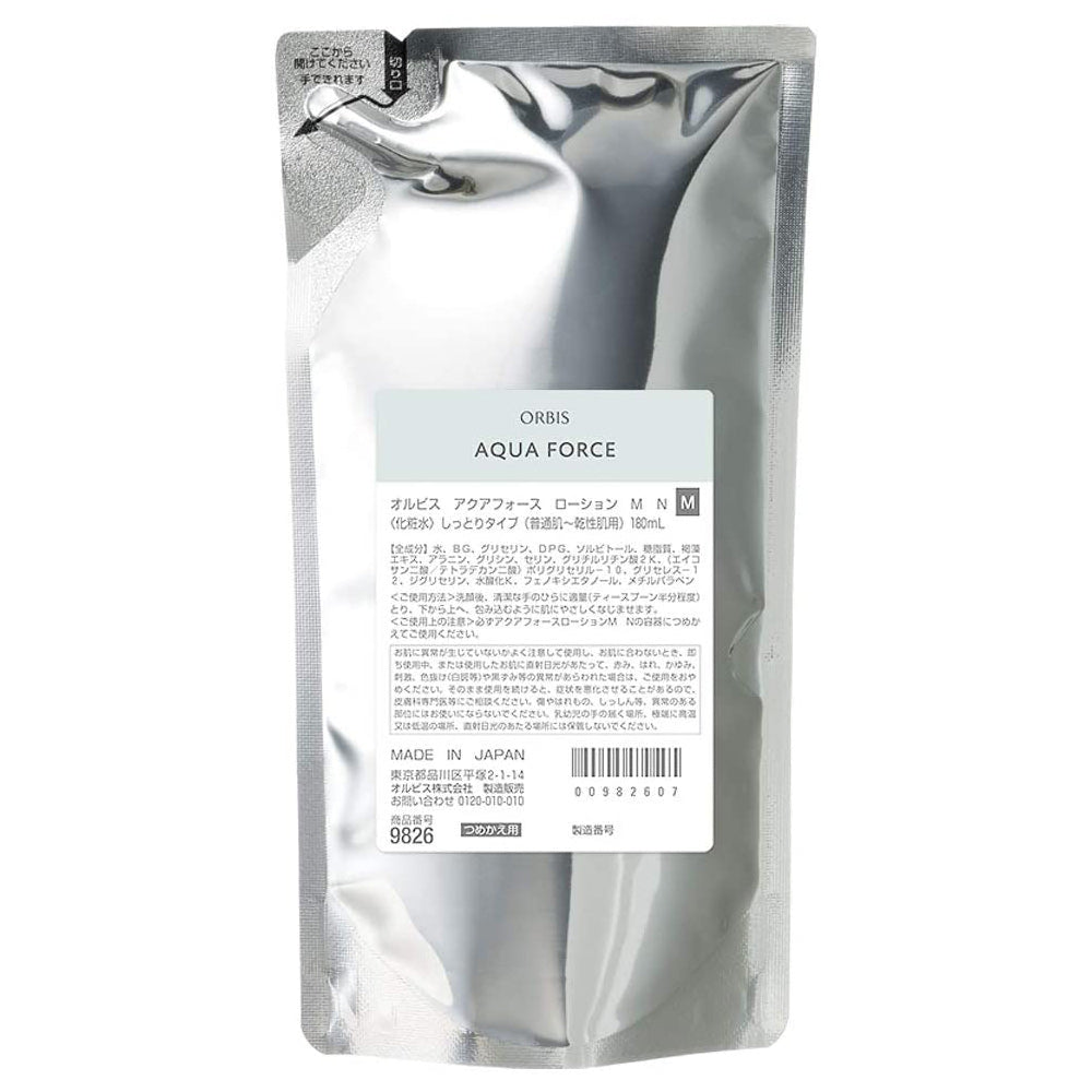 Orbis Aqua Force Series Skin Lotion Refill 180ml - Moist - Harajuku Culture Japan - Japanease Products Store Beauty and Stationery