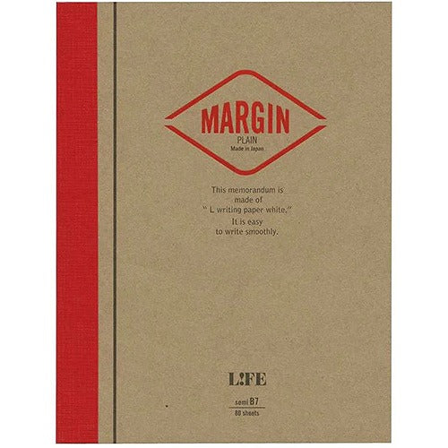 LIFE Margin Note Semi-B7 - Harajuku Culture Japan - Japanease Products Store Beauty and Stationery