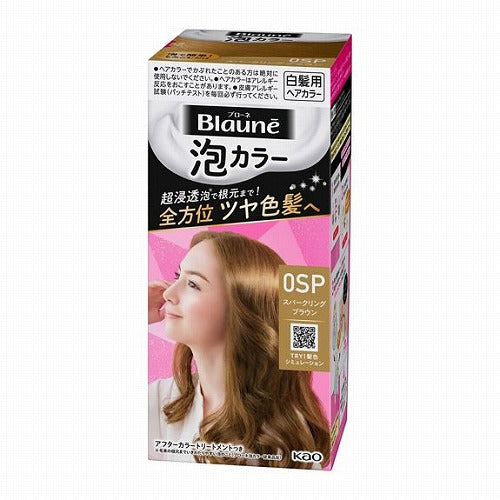 Kao Blaune Bubble Hair Color For Gray Hair  - 0SP Sparkling Brown - Harajuku Culture Japan - Japanease Products Store Beauty and Stationery