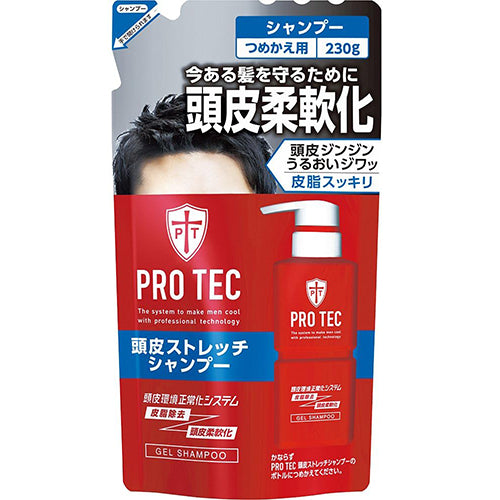 PRO TEC Scalp Stretch Shampoo -  Refill 230g (Quasi-Drug) - Harajuku Culture Japan - Japanease Products Store Beauty and Stationery