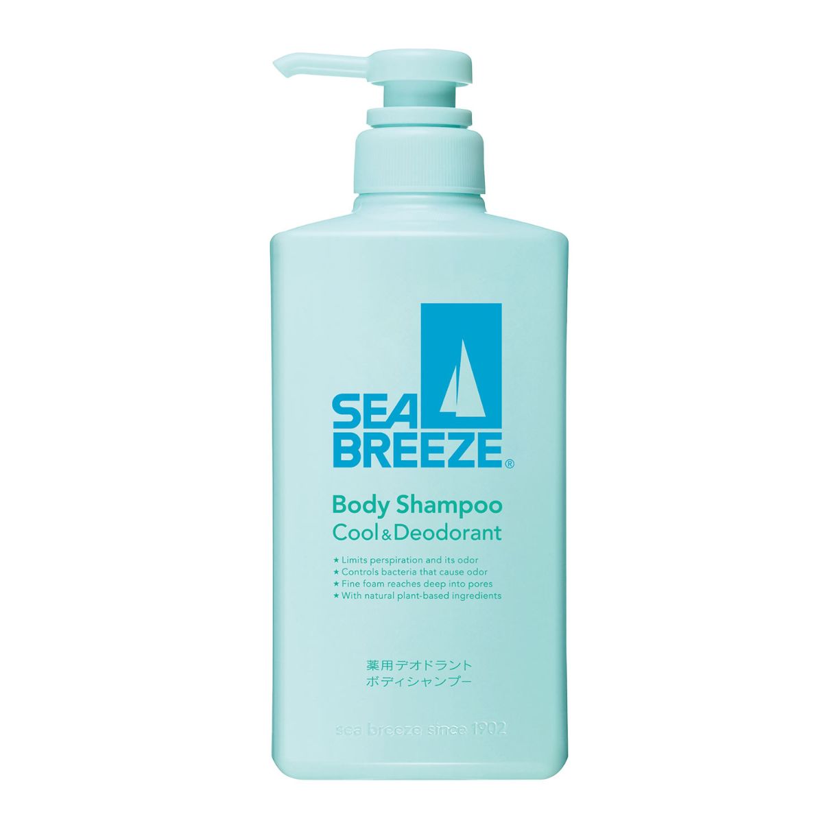 Sea Breeze Body Shampoo Cool & Deodorant - 490ml - Harajuku Culture Japan - Japanease Products Store Beauty and Stationery