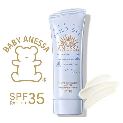 Shiseido Anessa Mineral UV Mild Gel SPF35 PA+++ - 90g - Harajuku Culture Japan - Japanease Products Store Beauty and Stationery