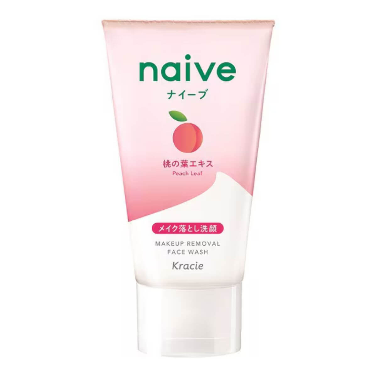 Kracie naive Makeup Remover Facial Ｗash Foam Peach Leaf Extract - 45g - Harajuku Culture Japan - Japanease Products Store Beauty and Stationery