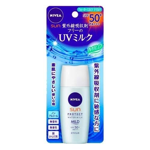 Nivea UV Protect Water Milk Mild SPF50+/PA+++ - 30ml - Harajuku Culture Japan - Japanease Products Store Beauty and Stationery