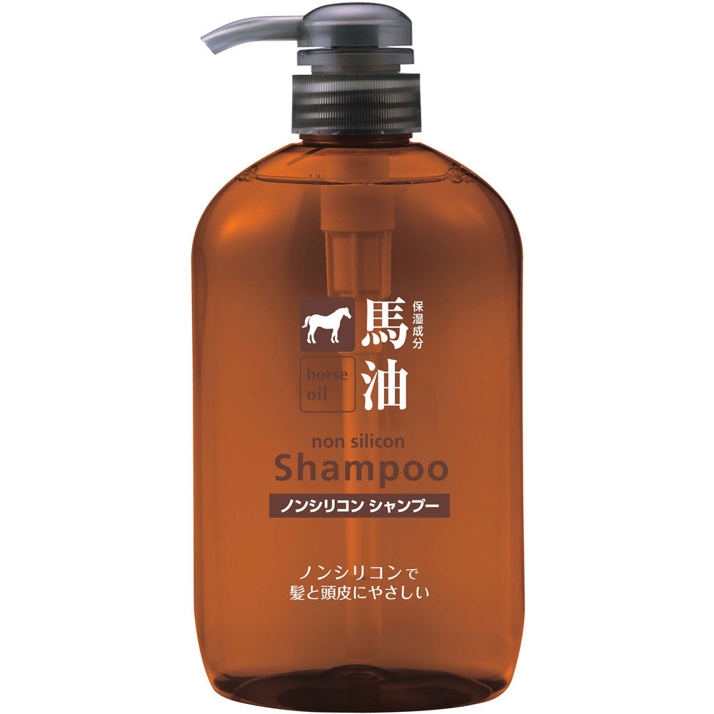 Kumano Cosmetics Horse Oil Hair Shampoo - 600ml - Harajuku Culture Japan - Japanease Products Store Beauty and Stationery