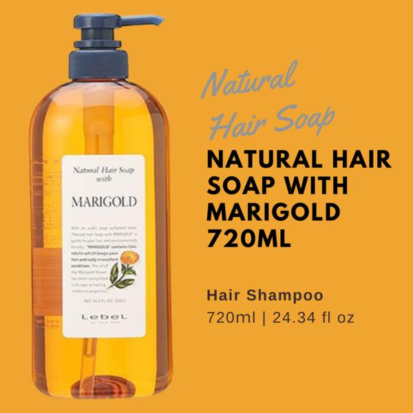 Lebel Natural Hair Soap Marigold - 720ml - Harajuku Culture Japan - Japanease Products Store Beauty and Stationery