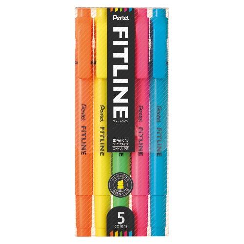 Pentel Highlighter Pen FITLINE - Set - Harajuku Culture Japan - Japanease Products Store Beauty and Stationery