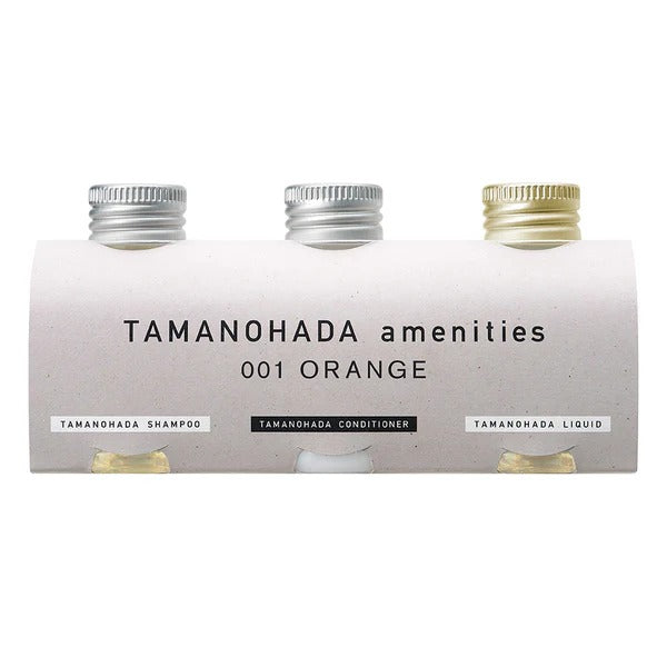 Tamanohada Amenities Set - 80ml×3 - 001 Orange - Harajuku Culture Japan - Japanease Products Store Beauty and Stationery