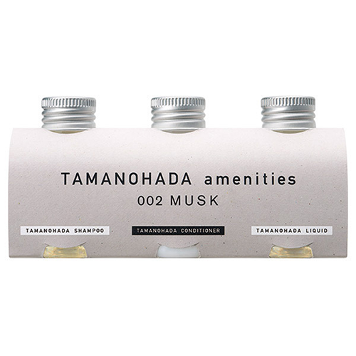 Tamanohada Amenities Set - 80ml×3 - 002 Musk - Harajuku Culture Japan - Japanease Products Store Beauty and Stationery