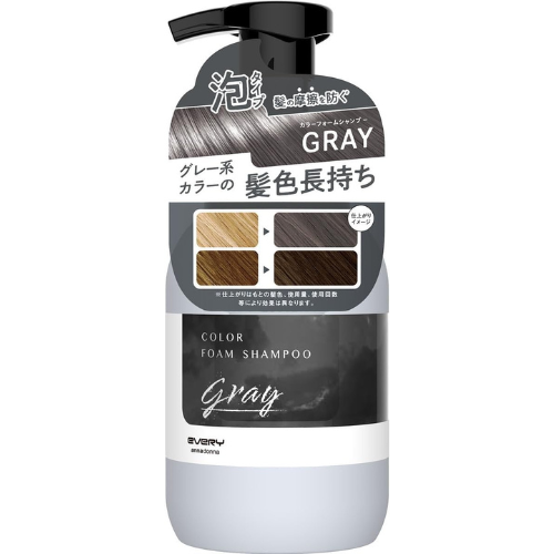 Anna Donna Every Color Foam Shampoo 250ml Gray - Harajuku Culture Japan - Japanease Products Store Beauty and Stationery