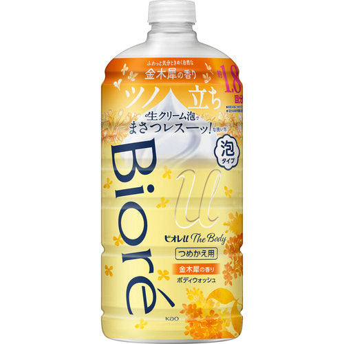 Biore U The Body Foam Body Wash - Refill - 780ml - Osmanthus - Harajuku Culture Japan - Japanease Products Store Beauty and Stationery