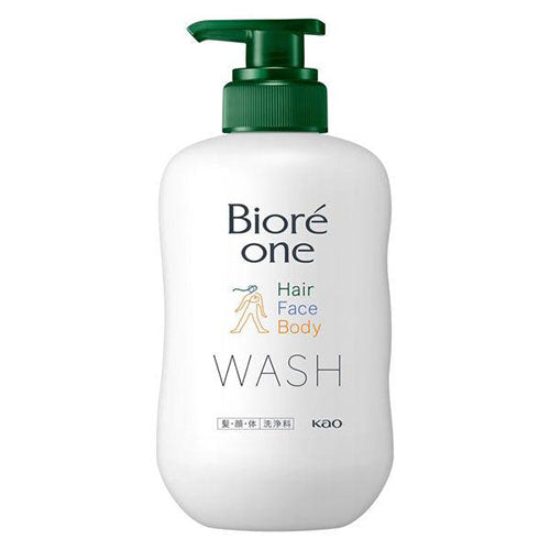 Biore One Hair Face Body Wash 500ml - Comfort Savon - Harajuku Culture Japan - Japanease Products Store Beauty and Stationery