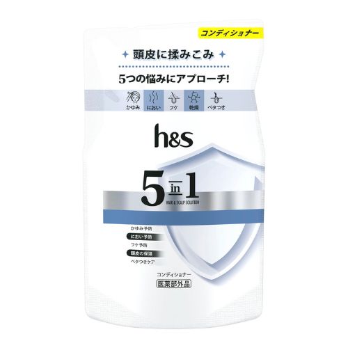 H&S 5 in 1 Hair Scalp Solution Conditioner 290g Refill - Harajuku Culture Japan - Japanease Products Store Beauty and Stationery